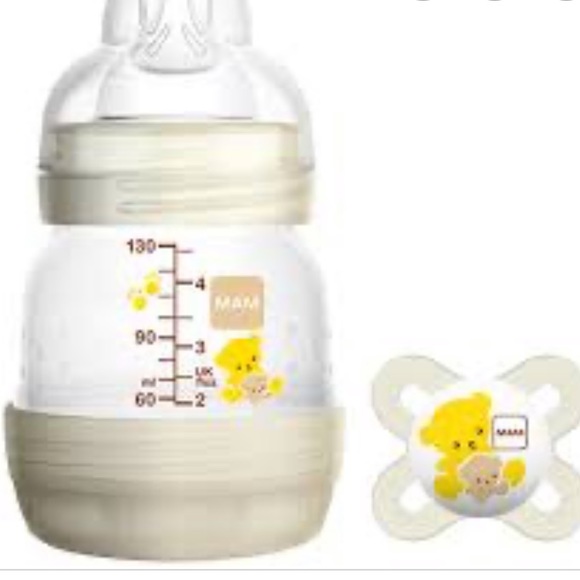 ⭐️FIVE-BRAND NEW⭐️MAM BOTTLES! PLUS BONUS PACIFIER - Picture 3 of 4